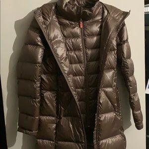 Calvin Klein double zip puffer coat